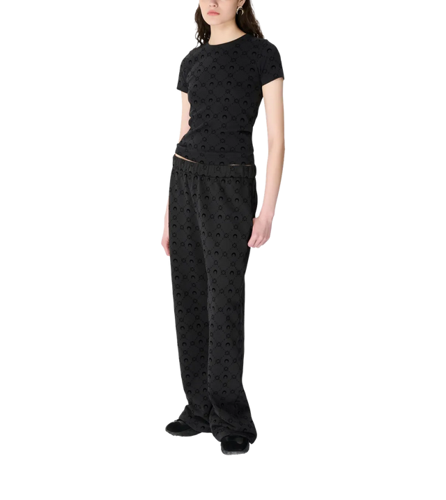 Fleece-Jogginghose mit Moon-Logo