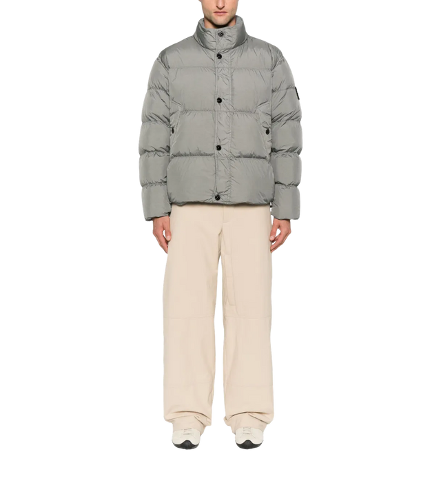 Wattierte Jacke mit Stehkragen