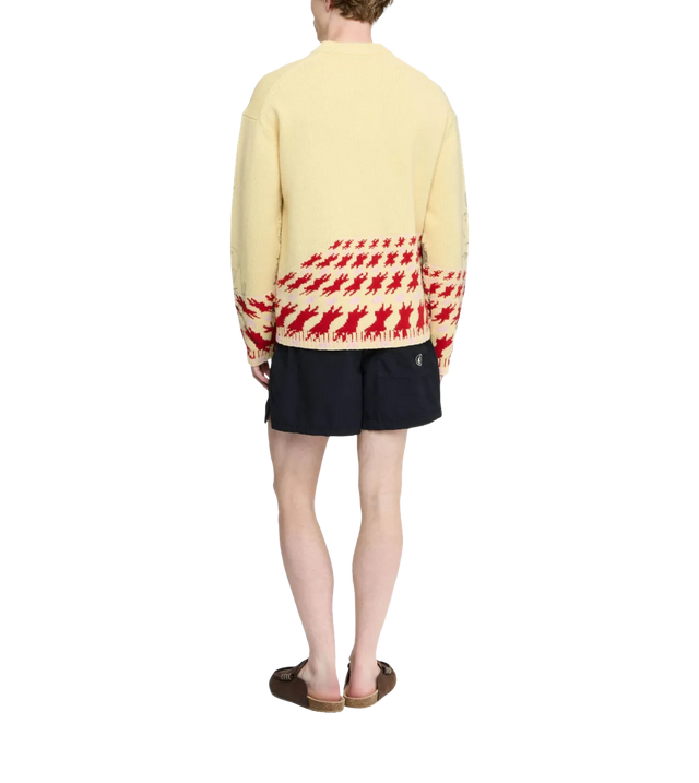 Pullover mit Hahnentrittmuster