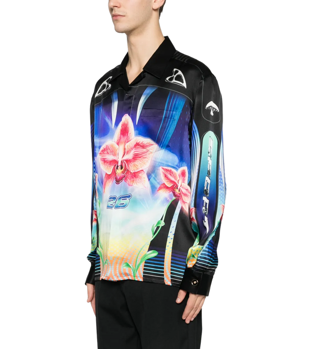 Orchid Racer Seiden-Hemd