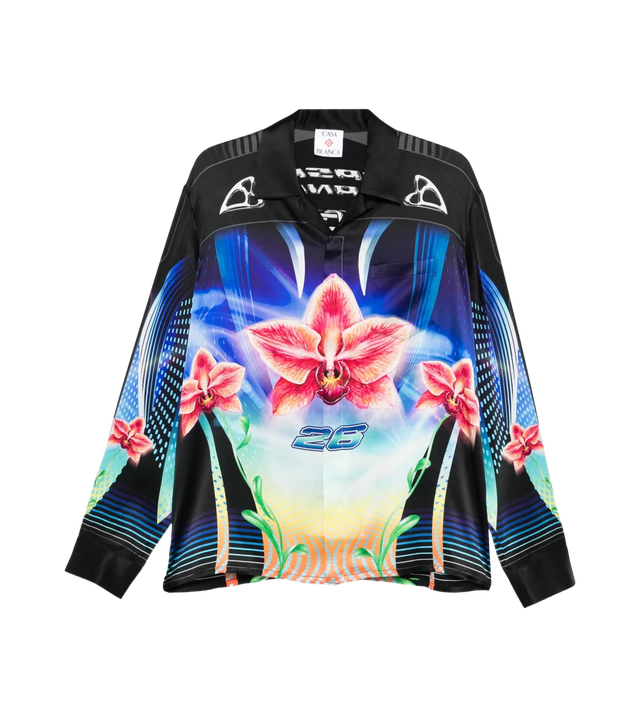 Orchid Racer Seiden-Hemd