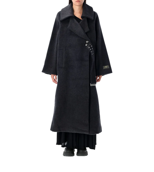 Doppelseitiger Mantel mit Schnürung