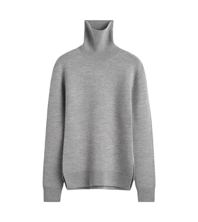 High-neck double knit