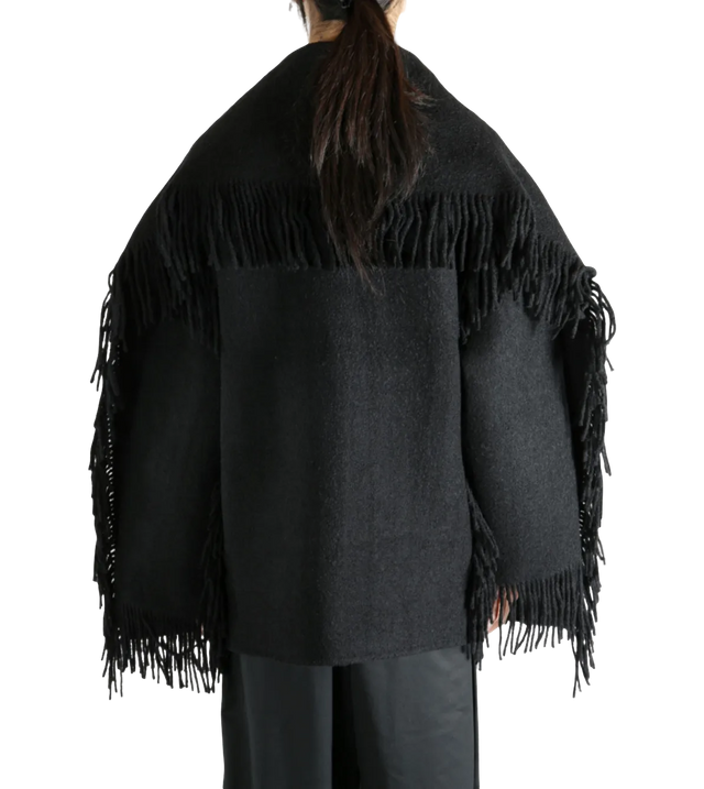 Jacke mit Fransen-Details