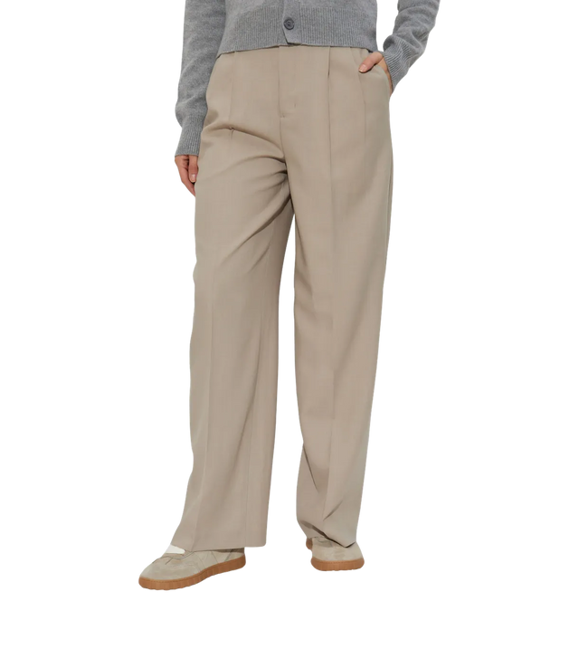 Faltenhose mit hohem Bund