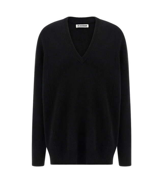 Kaschmir-Pullover mit V-Ausschnitt