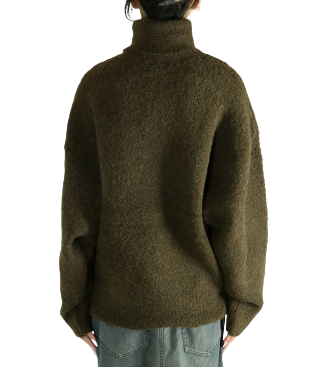 Bouclé Rollkragenpullover