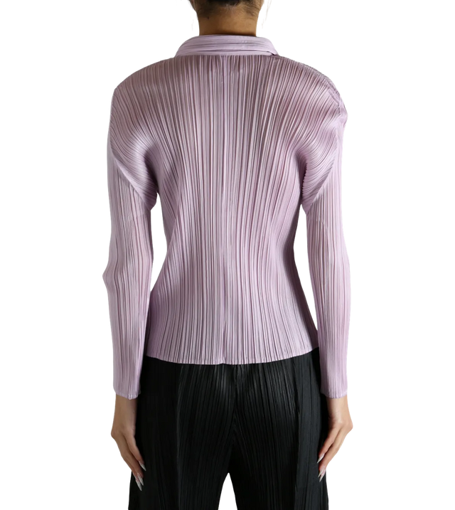 Geknöpftes Oberteil mit Falten