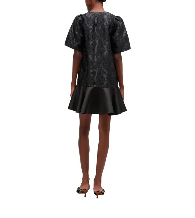 Minikleid aus Satin-Cloqué