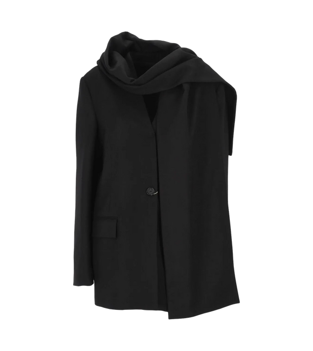 Einreihiger Scarf-Blazer