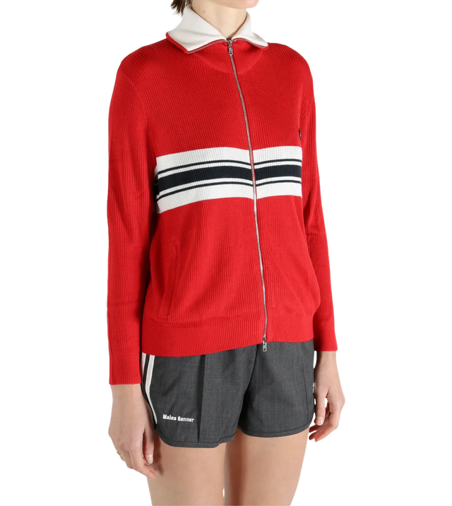 Strickjacke mit Logo-Patch