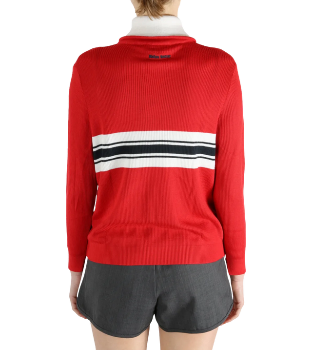 Strickjacke mit Logo-Patch