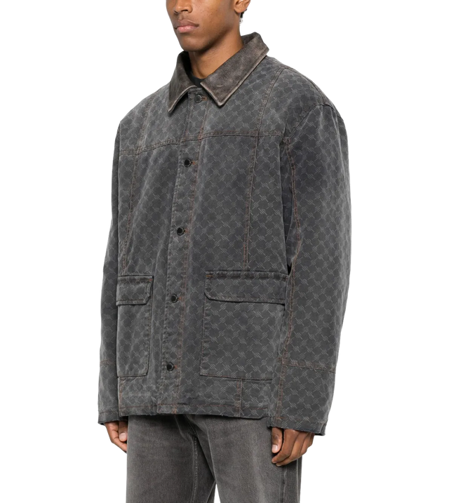 Gemusterte Jacke mit Taschen