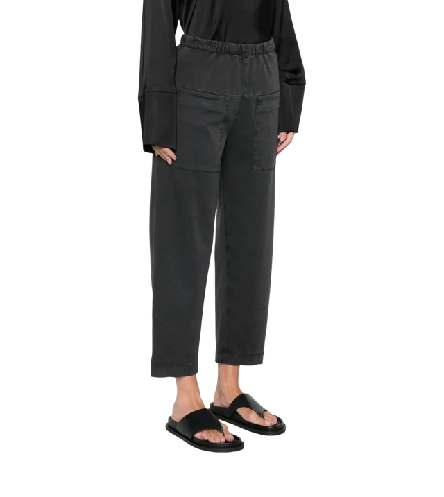 Cropped Hose mit elastischem Bund