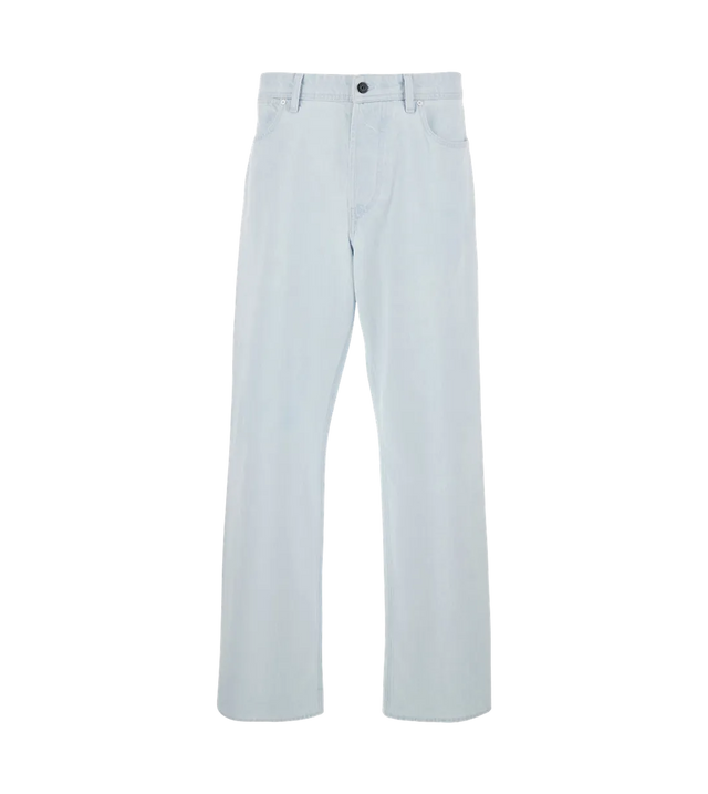 Hellblaue Baumwollhose mit Five-Pocket-Design