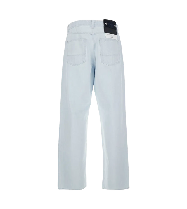 Hellblaue Baumwollhose mit Five-Pocket-Design