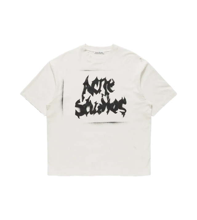 T-Shirt im Gothic-Stil mit Logo