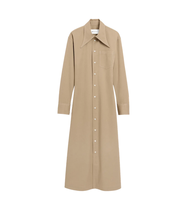 Schmales Midikleid mit Ballonärmeln