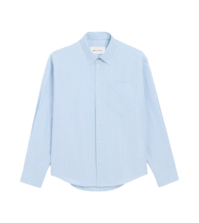 Gestreiftes Popeline-Hemd