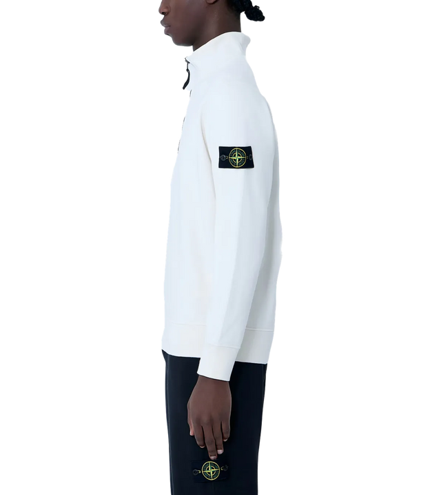 Sweatshirt mit kurzem Reißverschluss und Kompass-Patch