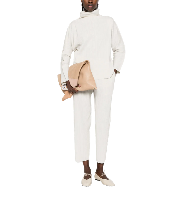 A-Poc Shell Cropped-Hose mit Bundfalten