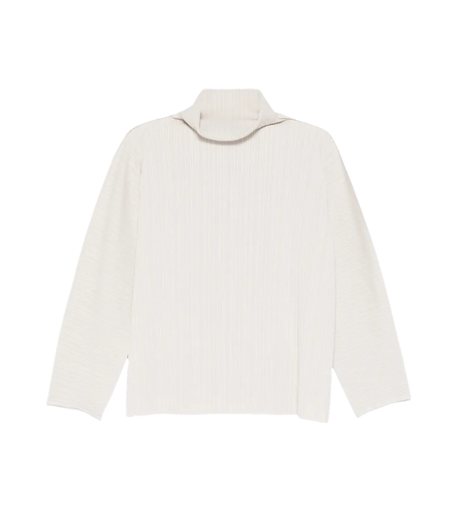 A-Poc Shell Stehkragen-Oberteil mit Falten