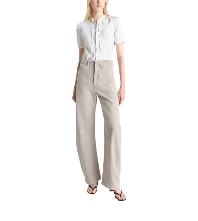 High-Waist-Hose mit verdrehter Naht