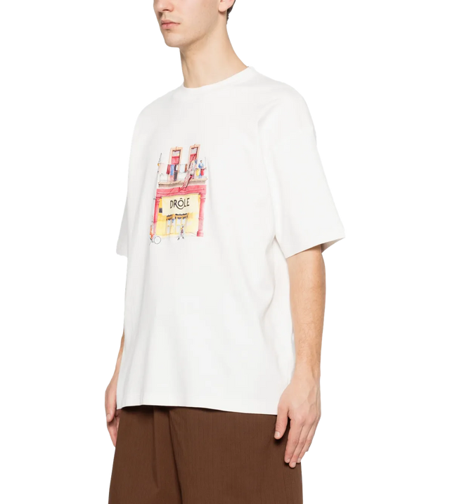 Drôle Café T-Shirt mit Grafikdruck