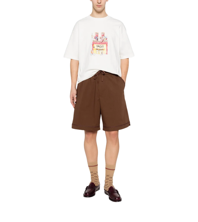 Drôle Café T-Shirt mit Grafikdruck
