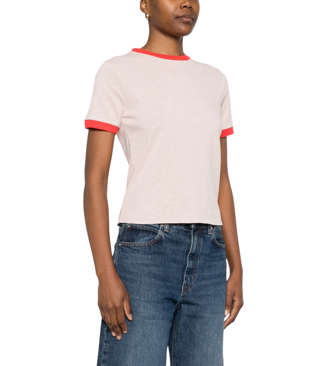 T-Shirt mit Kontrastdetails