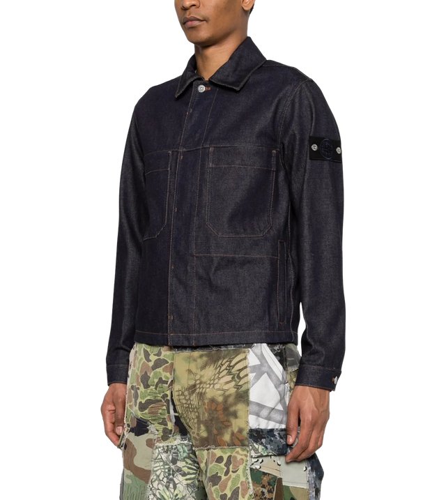Jeansjacke mit Kompass-Patch