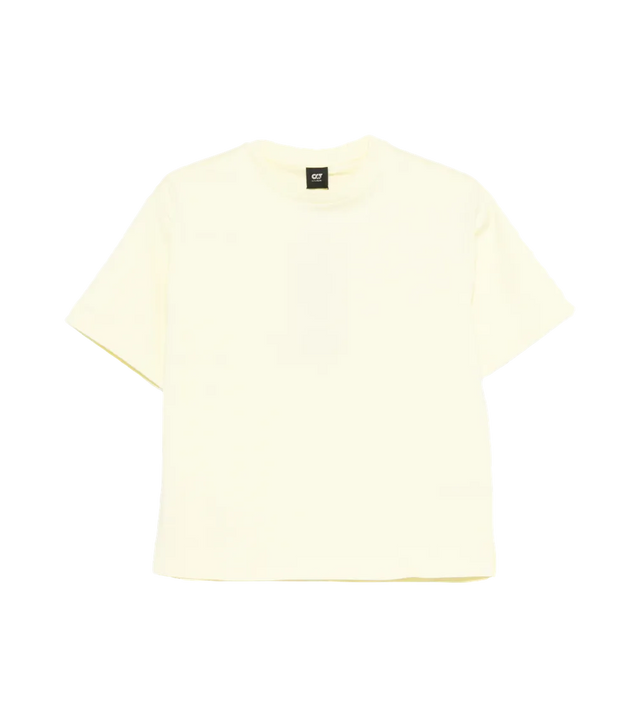 Gelbes T-Shirt mit Boxy-Fit