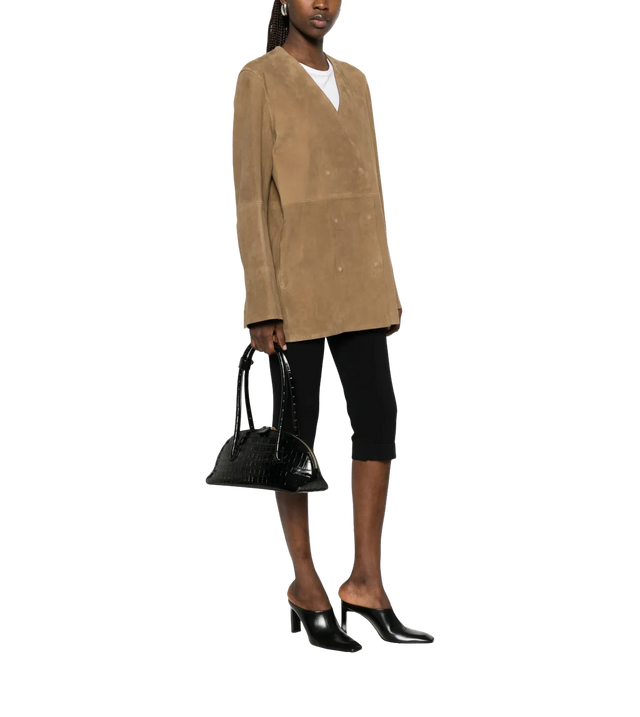 Doppelreihiger Blazer aus Lammleder