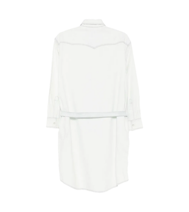 Western Shirt Mini-Kleid mit Bindegürtel