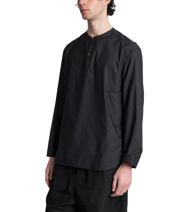 Langarmshirt mit Knopfleiste