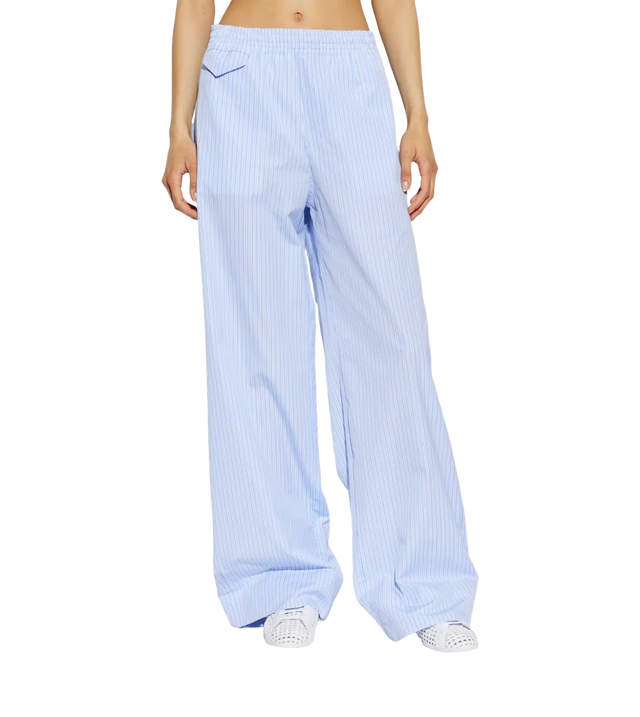 Gestreifte Wide-Leg-Hose