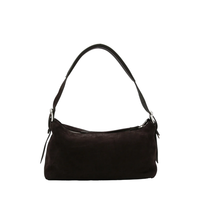 Belted Baguette Tasche aus Wildleder