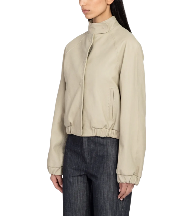 Raim Lederjacke mit elastischem Bund