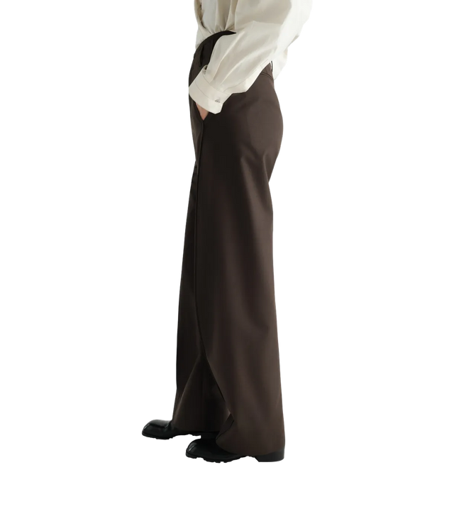 Baggy-Hose aus tropischem Wollgemisch