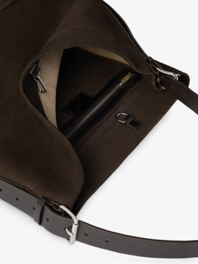 Gürteltasche aus Alpaka-Nubuk