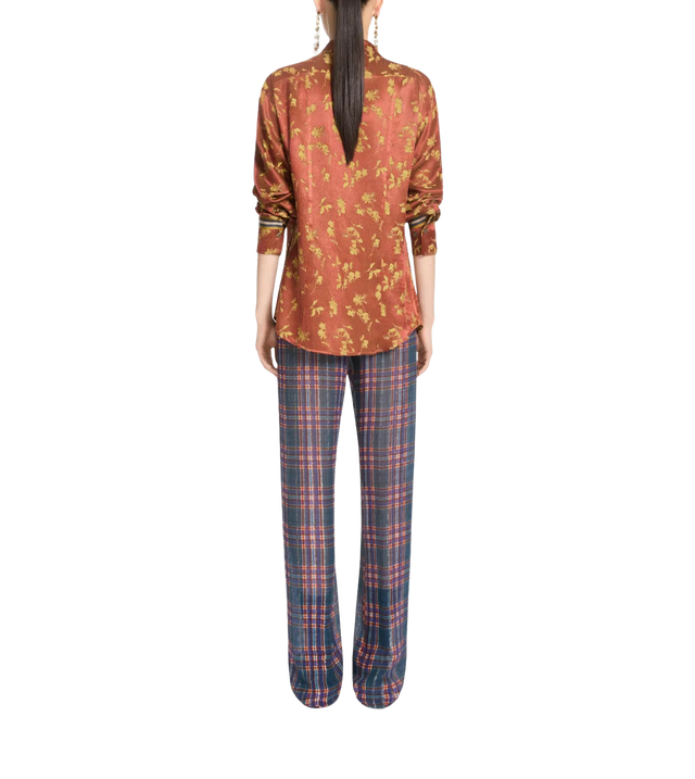 Jacquard-Hemd mit Blumenmuster