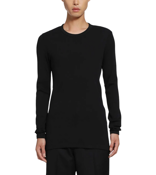 Langarmshirt aus geripptem Jersey