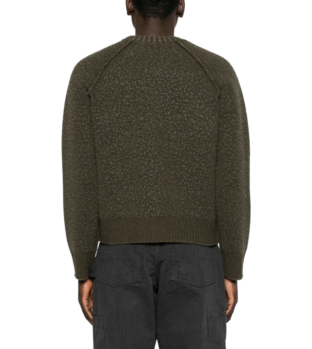 Cardigan mit Reißverschluss und Rippstrick-Saum