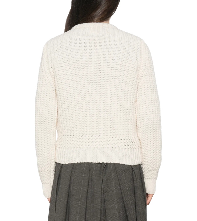 Iris Pullover mit geripptem Rundhalsausschnitt