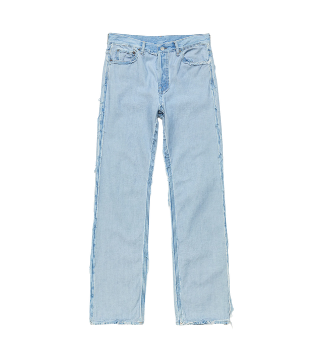 Ausgefranste Jeans mit Used-Look