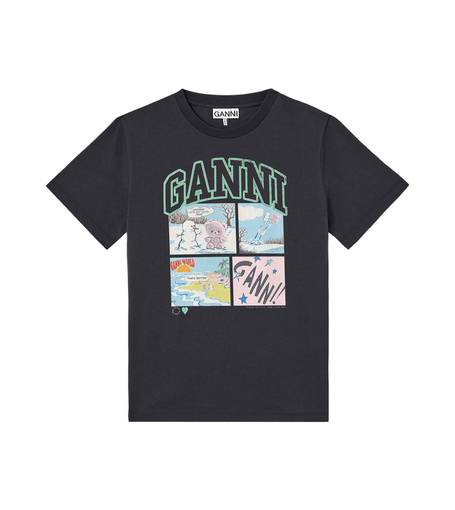 T-Shirt mit Comic Grafikprint