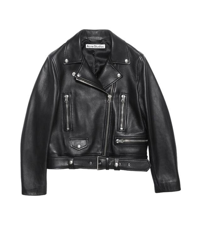 Bikerjacke aus Leder