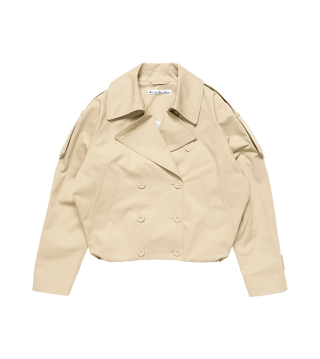 Kurzer Trenchcoat mit Ballonsaum