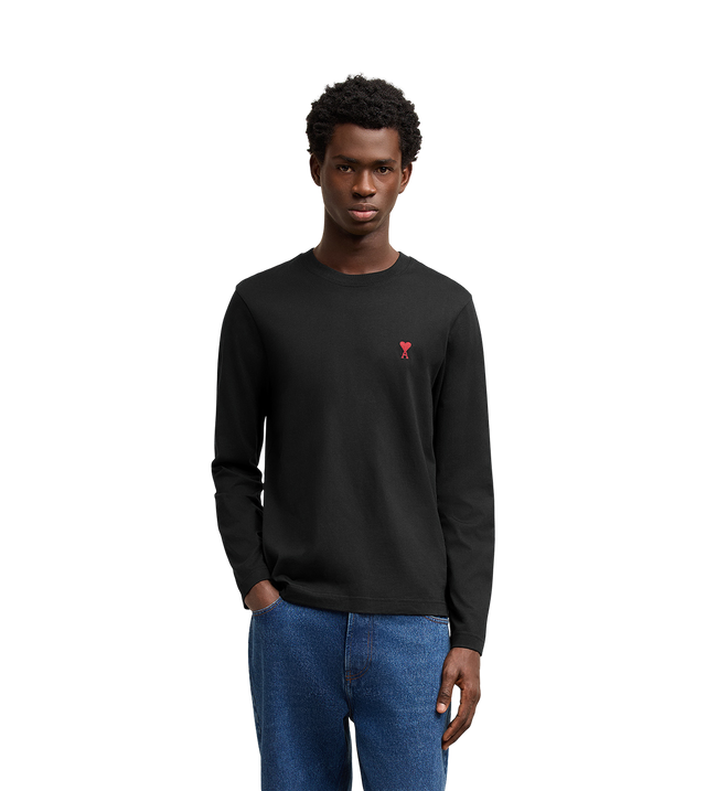 Long-sleeved shirt with red Ami De Coeur logo