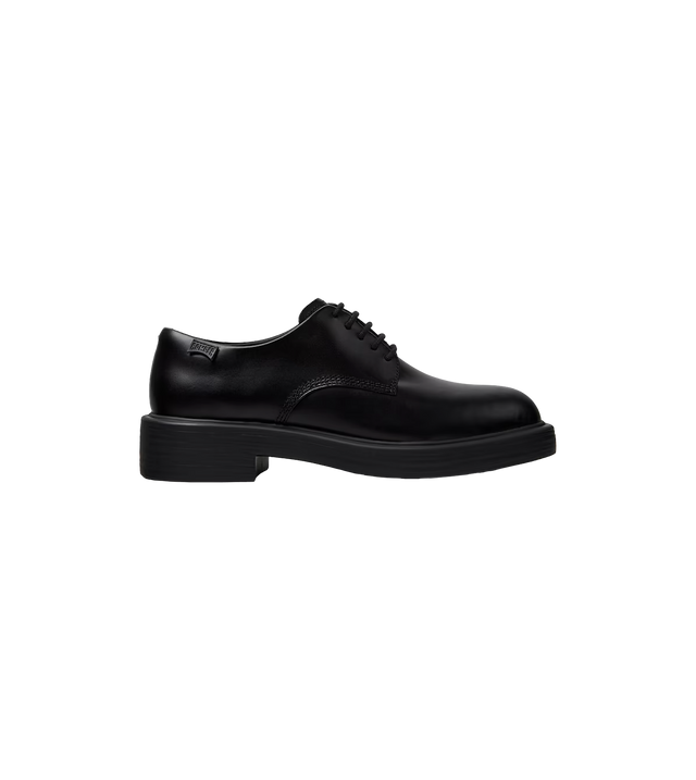 Schwarzer Lederschuh Dean für Damen
